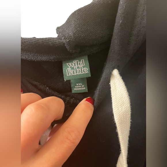 Wild Fable Black Hoodie Sweatshirt Size XXL - Picture 2 of 8